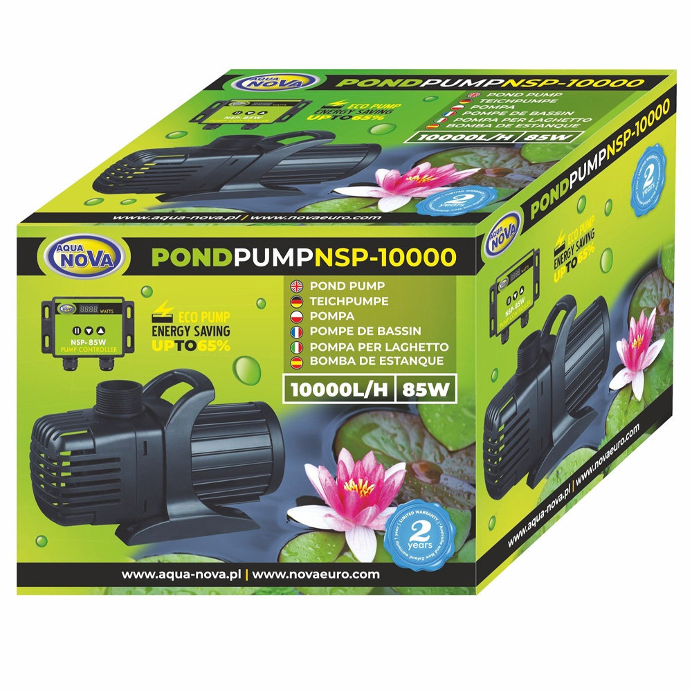 Aqua Nova pompa do oczka NSP-10000 z kontrolerem + gratis